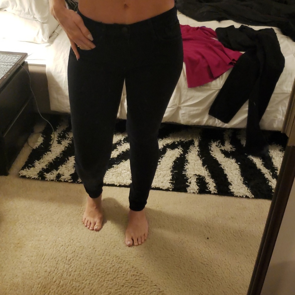 Lot of 2 Express Mid Rise Black Jegging Size 2